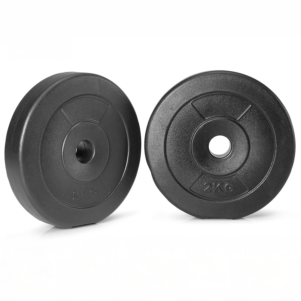 PVC Plate 2kg*4= 8kg with dumbbell Rod