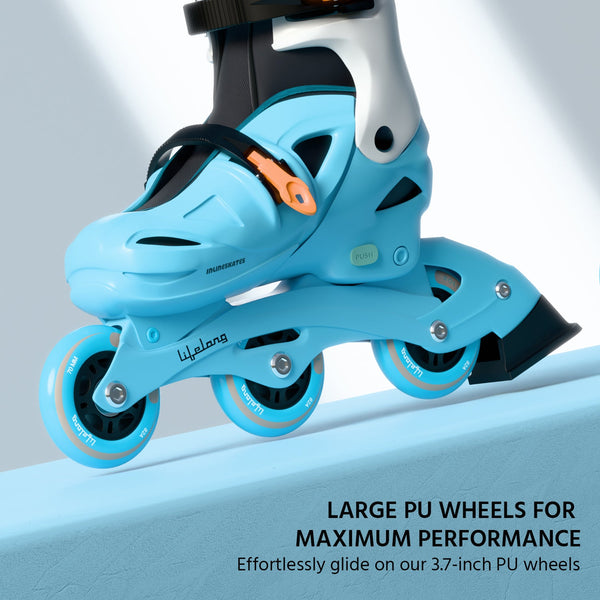 Inline Skates for Kids with Safety Kit