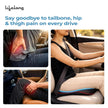 Lifelong Car Seat Cushion for Driving | 100% Memory Foam Sciatica & Tailbone Pain Relief | Orthopedic Pillow with Non-Slip Base, Washable Cover | Office Chair & Truck Compatible (LLCC13)