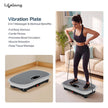 Lifelong Vibration Plate Exercise Machine with Remote & Resistance Bands |Home & Gym Full Body Massager Machine for Pain Relief, Tone Muscles & Weight Loss| 9Programs, 120Speeds, 20Timers, Bluetooth