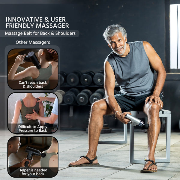Percussion Massage Gun with Belt
