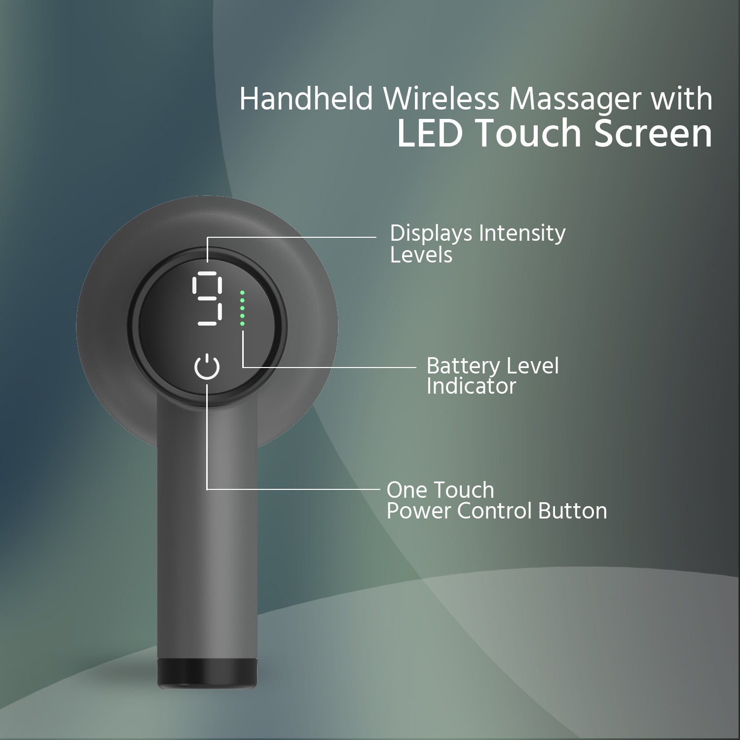 Wireless Handheld Manipol Massager with LED Display