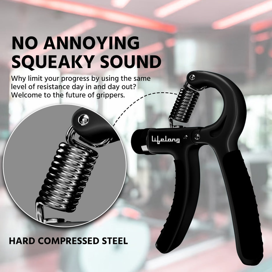 Lifelong Adjustable Hand Grip Strengthener (5-60kg) Resistance, Forearm Trainer