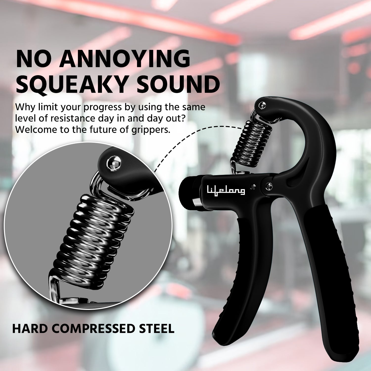 Lifelong Adjustable Hand Grip Strengthener (5-60kg) Resistance, Forearm Trainer