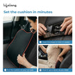 Lifelong Car Lumbar Support Cushion for Back Pain Relief| 100% Memory Foam Ergonomic Posture Pillow for Drive, Sciatica, Lower Back| Adjustable Strap, Breathable Mesh Cover (LLBR11)