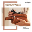 Lifelong Toiletry Bag for Men & Women | Vegan Leather Travel Pouch & Organizer | Shaving Kit, Grooming & Makeup Pouch | Cosmetic Toiletry Bag for Travel, Gym, Daily Use & Travel Accessories (Tan)