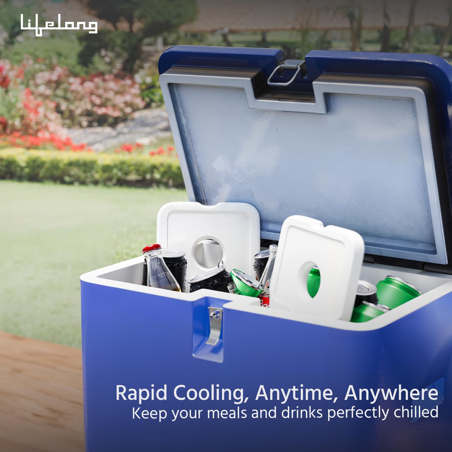 Lifelong Refreezable, Reusable Cooler Ice Pack For Cold Therapy, Picnic Boxes Bag, Ice Cream Delivery Bags, Cold Carrier Delivery,Cold Items Temperature Maintenance, BPA Free Multipurpose Use Pack, Pack Of 3