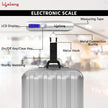 Lifelong Small Weight Machine for Home, Flights, Gas Cylinder, Shop, Travel | Portable Electric Digital Mini Hanging Weighing Scale|Weighing Machine for Luggage 50kg with LCD Display & Measuring Tape