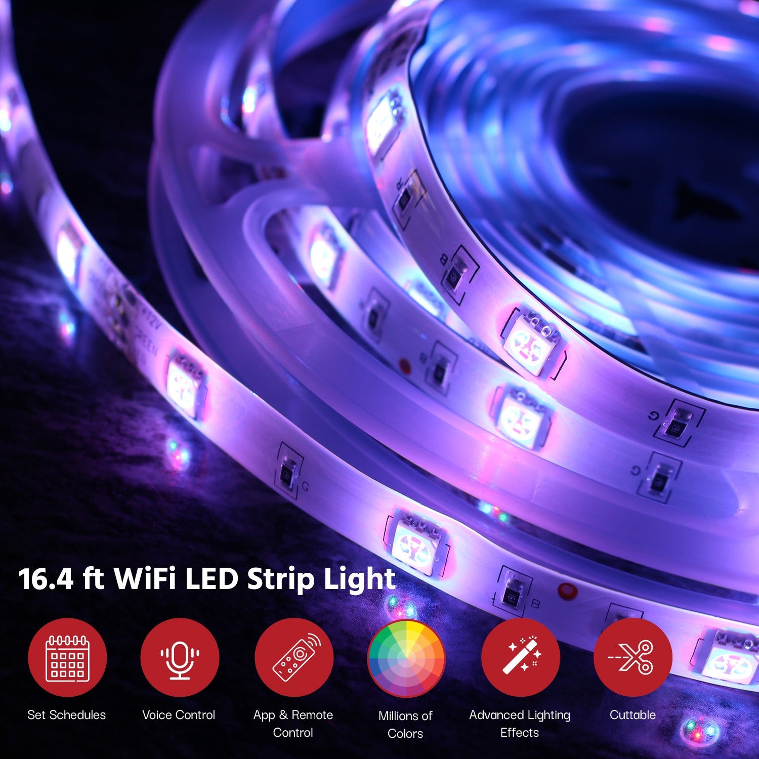 10M Smart LED Strip Lights with App