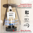 Lifelong Electric Spin Mop with 90min Run Time, LED Display & Adjustable Handle