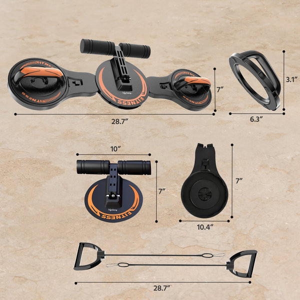 3-in-1 Push Up Board with Resistance Bands