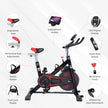 8 kg Flywheel Spin Bike | 7-Level Resistance | LED Monitor & Heart-Rate Sensor | 120 kg Capacity