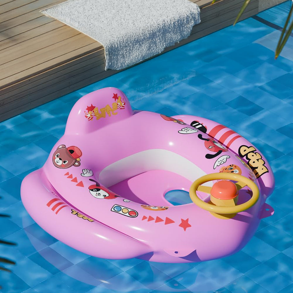 Lifelong Swimming Tube Inflatable Swim Ring Pool Float Aid Baby Seat Safe Anti-flip Kids Cartoon Swimming Ring