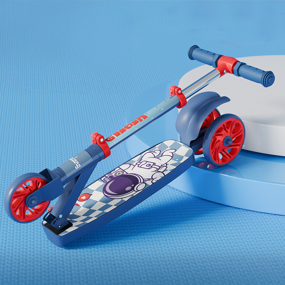 Lifelong Kids Foldable Scooter - 3-Wheel (Blue/Red)