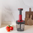 Lifelong Push Chopper 1000ml | Multi-Purpose Vegetable, Onion, and Garlic Chopper, Efficient Manual Kitchen Cutter for Effortless Food Preparation
