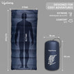 Lifelong +10Ã‚Â°C, Lab tested Rectangle Shape Sleeping Bag Adult for Camping, Hiking, Indoor & Outdoor, Warm Sleeping Bag
