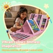 Lifelong Kids Art Set - 208 Pieces | Colour Set Kit & Drawing Kit for Kids with Crayons, Markers & Pencils | Art Set, Colouring & Drawing, Art Studio Box, Drawing Kit | Creative Gift for Children