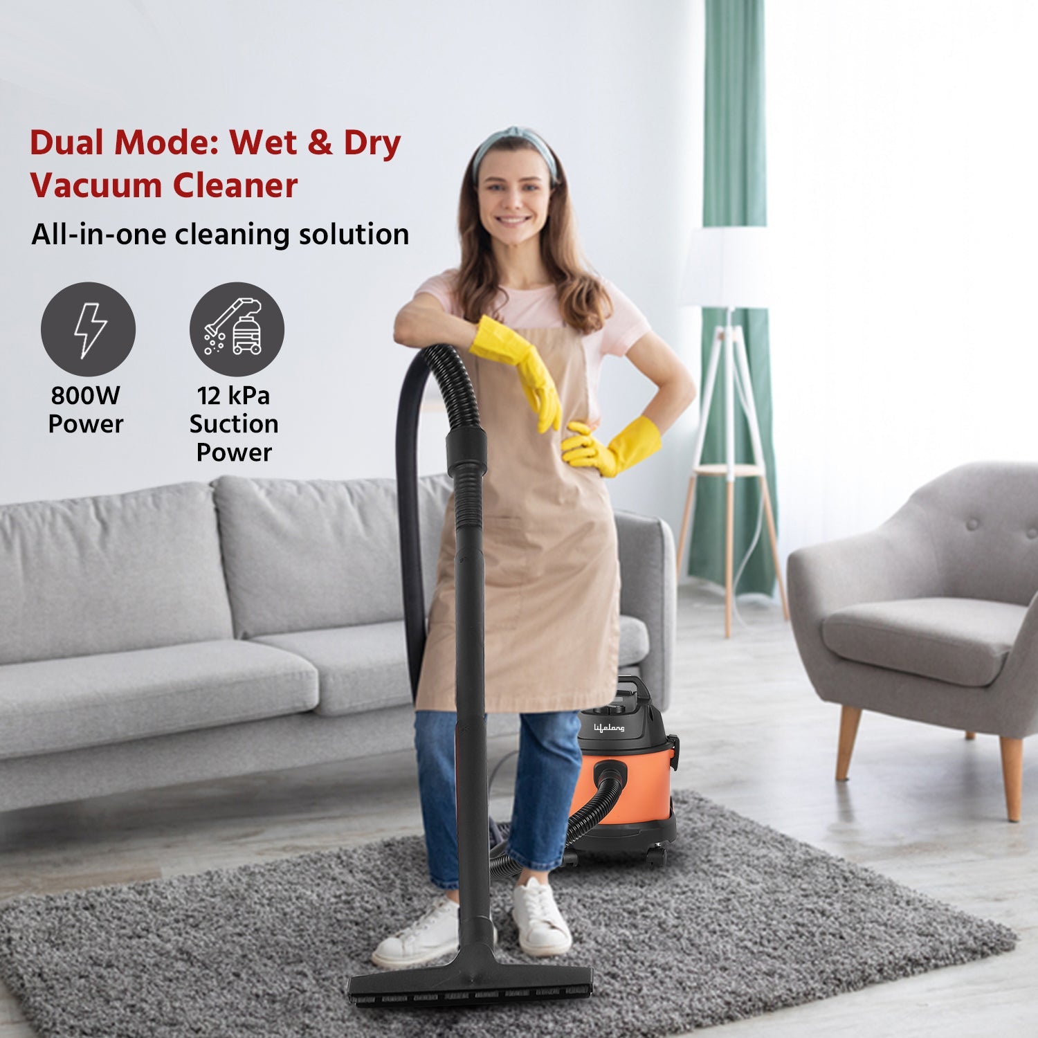 800-Watt Wet & Dry Vacuum Cleaner