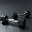 Lifelong LLHRD04 RubberÃ¢â‚¬â€˜Coated Hex Dumbbells Set - 6kg (Pair) with Hex Design & NoÃ¢â‚¬â€˜Roll Grip