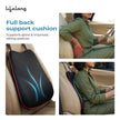 Lifelong Car Seat Cushion & Lumbar Support Combo | 100% Memory Foam Backrest, Headrest Neck Pillow for Driving, Sciatica & Tailbone Pain Relief | Ergonomic 3-in-1 Set, Adjustable Strap (LLCOM03)
