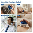 Lifelong Scalp & Body Massager | Head Massager for Stress Relief & Relaxation | 3 Speed Modes with Light Indicators | Red Light for Hair Growth | Portable & Handheld | Detachable Silicone Heads