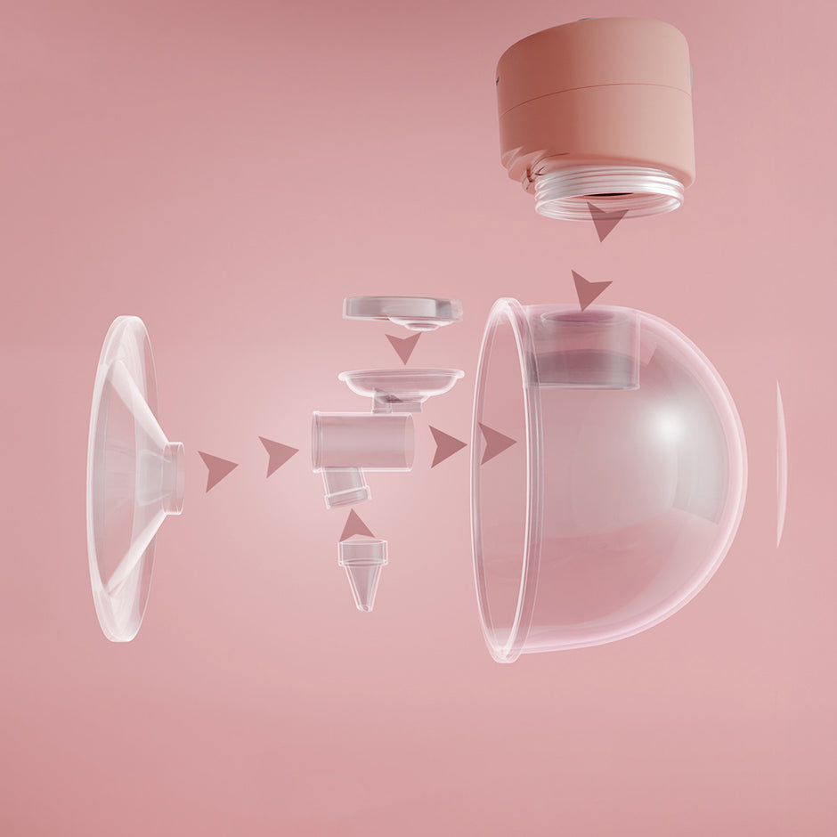 Lifelong Cuppy Wearable Breast Pump | Hands-Free, BPA-Free | 2 Modes, 10 Levels | Rechargeable Motor