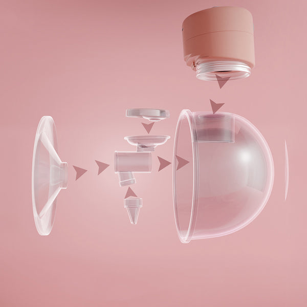 Lifelong Cuppy Wearable Breast Pump | Hands-Free, BPA-Free | 2 Modes, 10 Levels | Rechargeable Motor