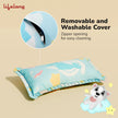 Lifelong Cuppy Rai Mustard Seeds Baby Headrest | Soft & Supportive Pillow for Newborns | Round Head Shaping Cushion with Washable Cover (LLCMP02)