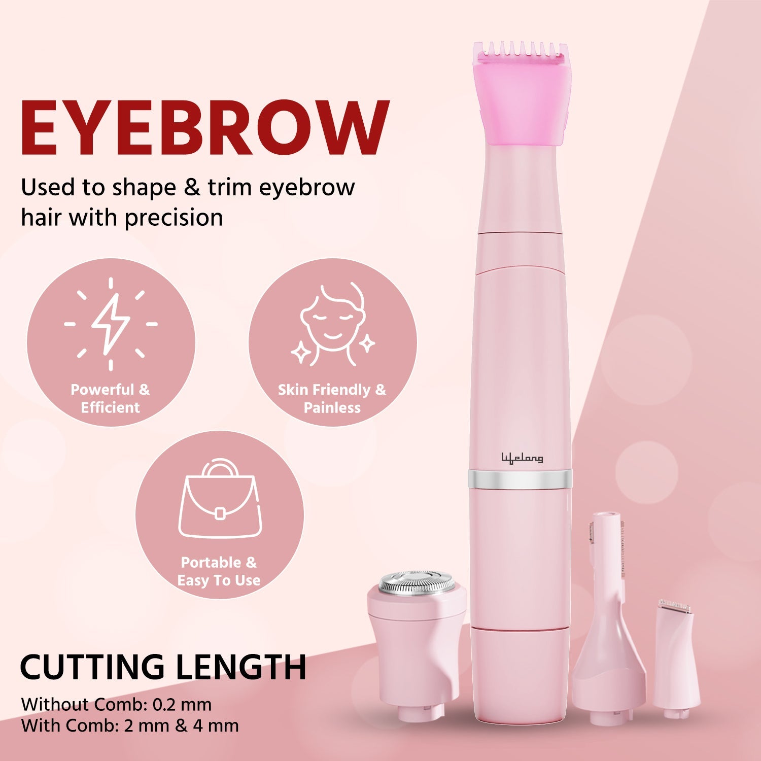 4-in-1 Women's Trimmer (Pink)