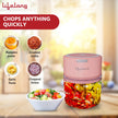 Lifelong LLWC03 Rechargeable Wireless Electric Chopper , Pink-250 ml
