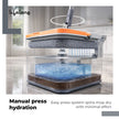 Lifelong Spin Mop for Home & Office Cleaning | Clean & Dirty Water Separation | 360° Rotary Dehydration Wringer | Floor Cleaning with 2 Microfiber Pads included | Cleans Wet & Dry Surfaces Efficiently