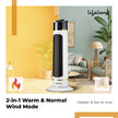 Lifelong PTC Room Heater for Home in Winter | 2000W with Humidification | Bedroom Electric Heater with RGB Light & Remote | 2in1 Fan Mode & Warm Wind | Low Noise, Energy Efficient & Portable Heater