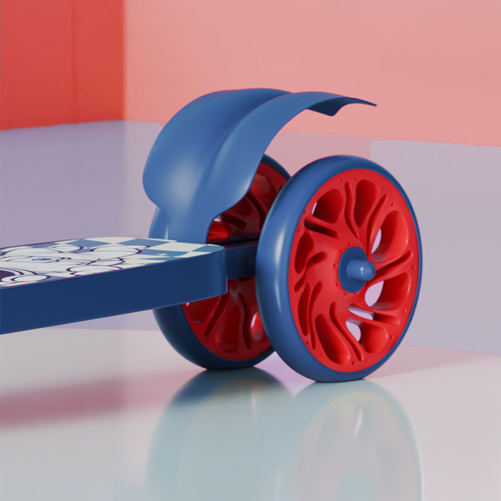 Lifelong Kids Foldable Scooter - 3-Wheel (Blue/Red)