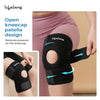 Lifelong Knee Cap Open Patella for Pain Relief and Support, Arthritis & Sports | Anti-Slip Knee Brace Compression Sleeve with Adjustable Fit | Patella Cap with Joint Support for Men & Women
