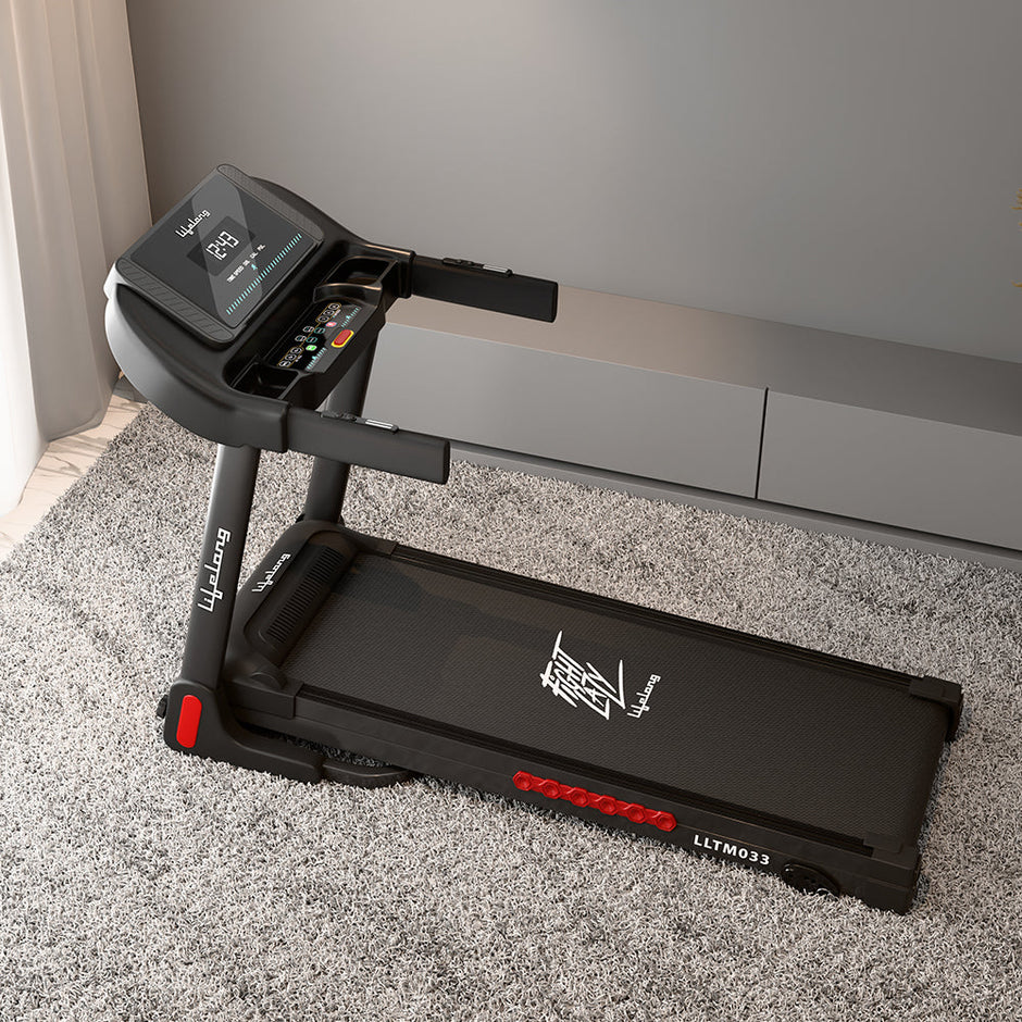 100kg Motorized Treadmill | 4HP Peak | 3-level Incline, Foldable, Bluetooth