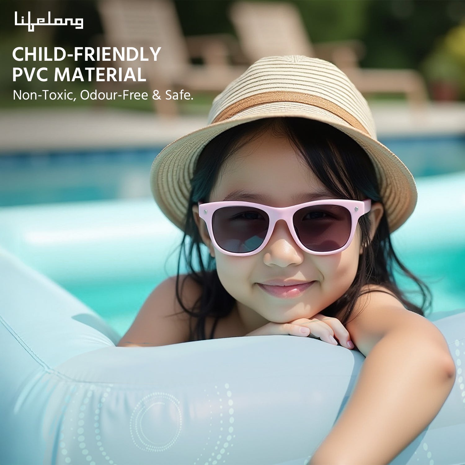 10FT Inflatable Family Swimming Pool-Heavy-Duty PVC, Quick Inflation, Leak-Proof Design, Spacious for Kids, Adults & Pets, Outdoor Backyard Summer Fun