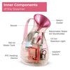Lifelong Steamer & Vaporizer for Cough, Cold & Facial-100ml | Nano-Ionic Portable Face Steamer for Facial, Steam Inhaler for Sinus & Vaporizer Machine for Adults & Kids | 10Sec Mist, 10 Cotton Pads