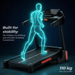 Lifelong 4.5HP Peak Foldable Treadmill for Home| Gym Equipment for Home Workout | Wide Belt | LED Display | 15 Level Auto Incline | 14 km/h Speed | 12 Preset Programs | Hydraulic Fold | Bluetooth & Fit Show App | 110kg Max Weight