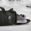 30L Water Resistant Sports Duffel Gym Bag for Men & Women with Shoe Compartment & Side pocket (Black)