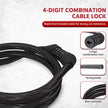 LLNML01 Lifelong Multipurpose 4 Digit Numeric Cable Bike/Bicycle Helmet Lock