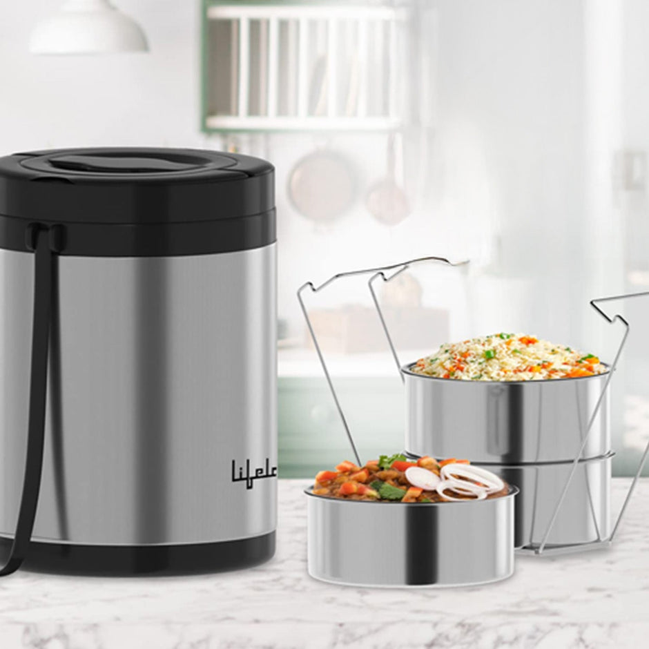 Lifelong LLLUN01 3 layer Insulated Lunch Box