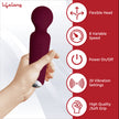 Personal Massager – Compact Wireless Body Massager with 20 Modes & 8 Speeds (Wine)