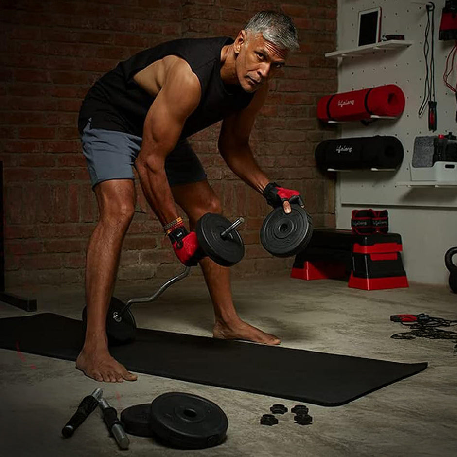 PVC Plate 2kg*4= 8kg with dumbbell Rod