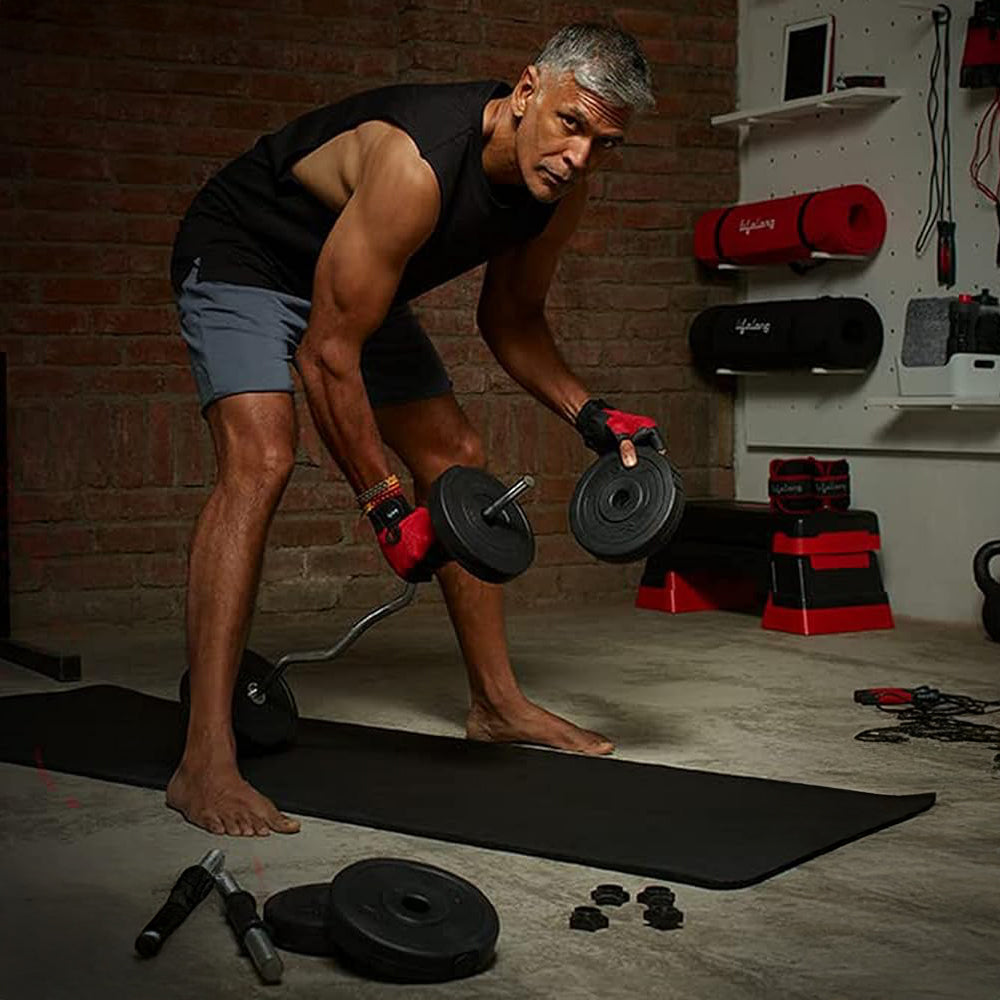 PVC Plate 2kg*4= 8kg with dumbbell Rod