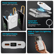 Lifelong Electronics 10000mAh MagSafe Wireless Power Bank | 2 Cables - Lightning & Type C - for Wired Fast Charging | Powerbank for iPhone, iWatch and All Qi Enabled Phones & Devices | Display & Stand