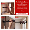 Lifelong Pull Up Bar for Home| Adjustable 62–100 cm Doorway Pull Up Bar For Home Gym Equipment |No Drill Installation |100kg Capacity, Anti-Slip Lock, Foam Grip Handles |Gym Equipment for Home Workout