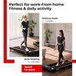 Lifelong Motorized 4.5 HP Foldable Walking Pad for Home | Treadmill for Home | 8 km/hr Speed | LED Display & Remote Control | Slim Under-Desk Walk Machine | 110 kg Capacity Ink Black