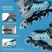 Lifelong Adjustable 4 wheel Inline skates shoes for Boys and Girls Liner Roller Skates - Large
