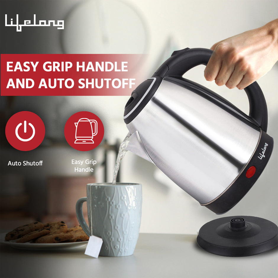 Electric Kettle 1.5L with Stainless Steel Body, Easy and Fast Boiling ...