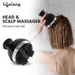 Lifelong Rechargeable Head and Full Body Pain Relief Massager, Electric Kneading Massager With 4 Speed Modes, Handheld Portable Scalp Scratcher for Hair Growth, Deep Clean & Relaxation